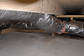 duct from basement