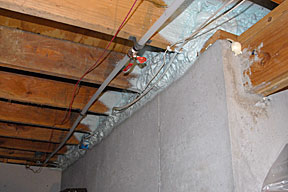 between joists