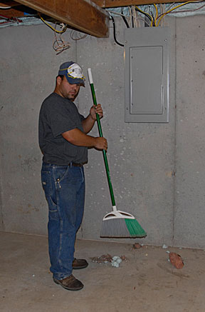 clean up